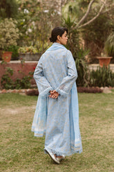 3-PC Unstitched Embroidered Digital Printed Lawn Ayzel by Afrozeh | Vezia